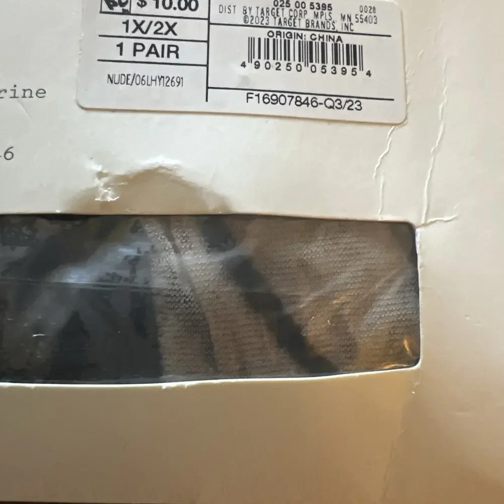 A New Day Women's Open Fishnet Tights -1X/2X New